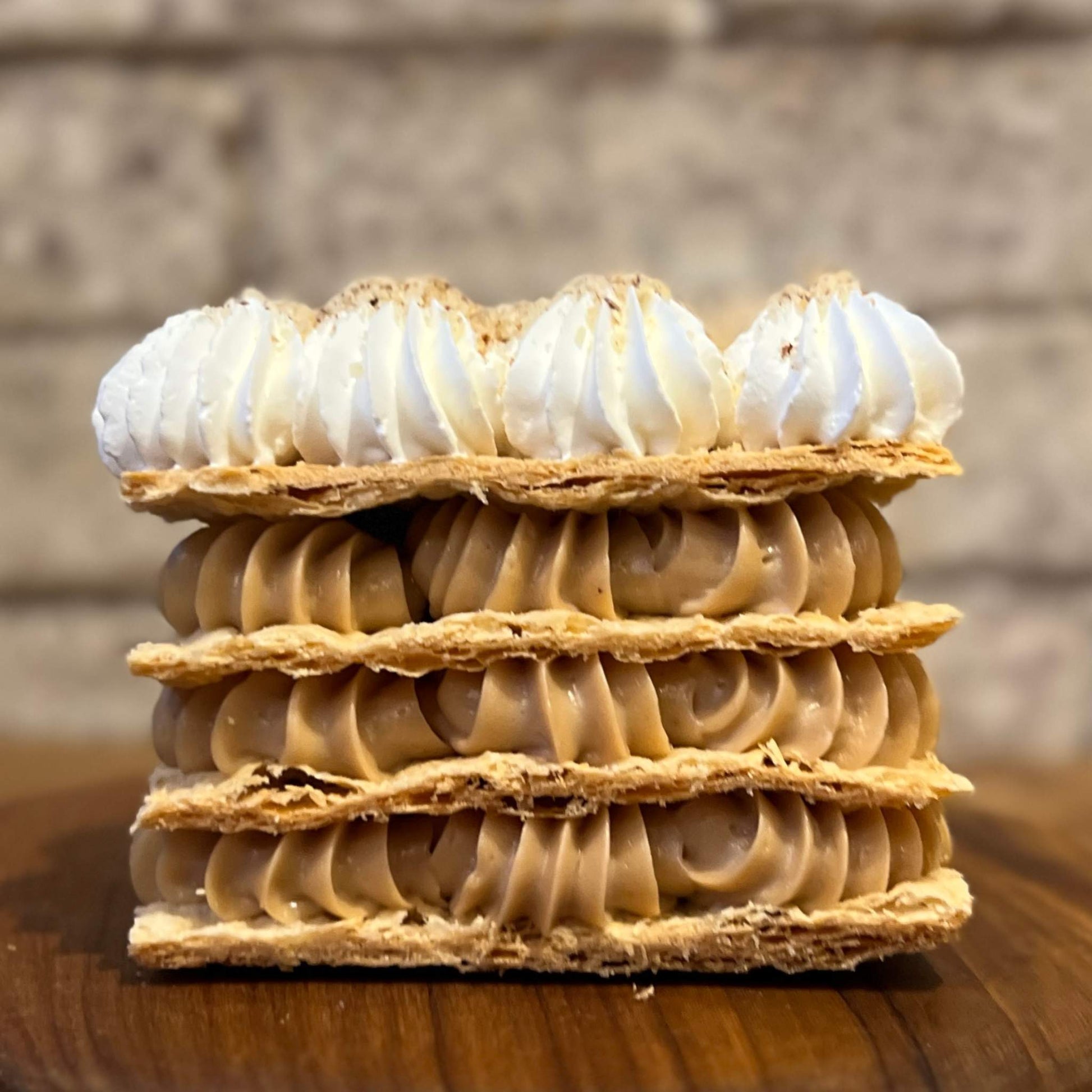 Inside View of Hazelnut Sfoglia Cake
