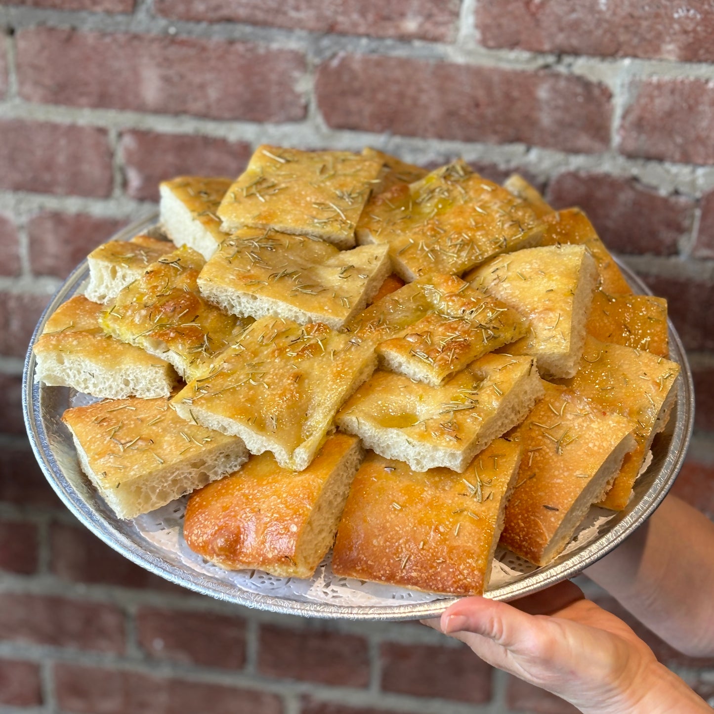 Focaccia on a Tray