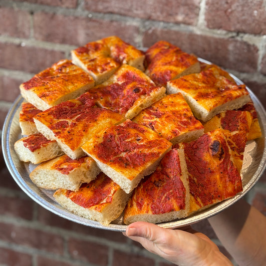 Focaccia on a Tray