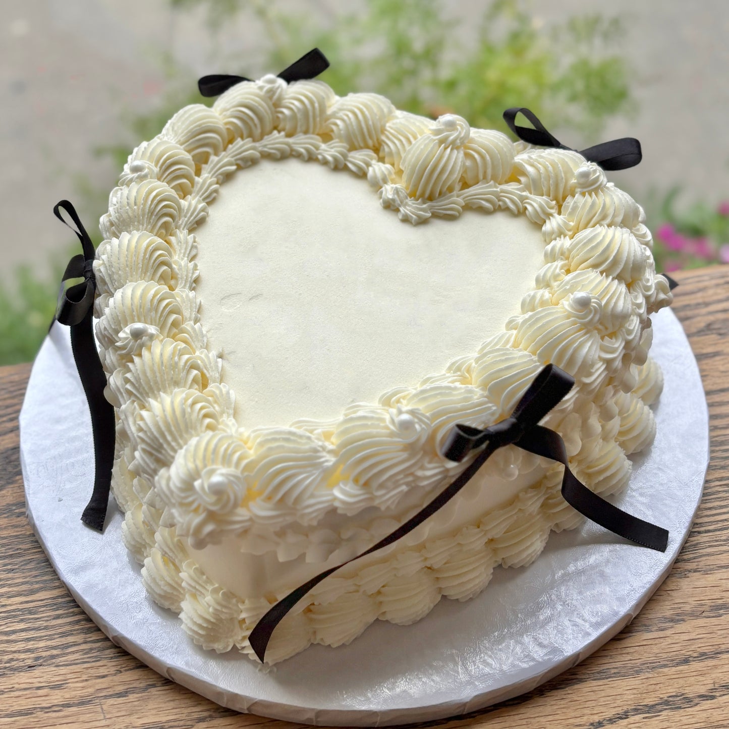 Ribbon Heart Cake