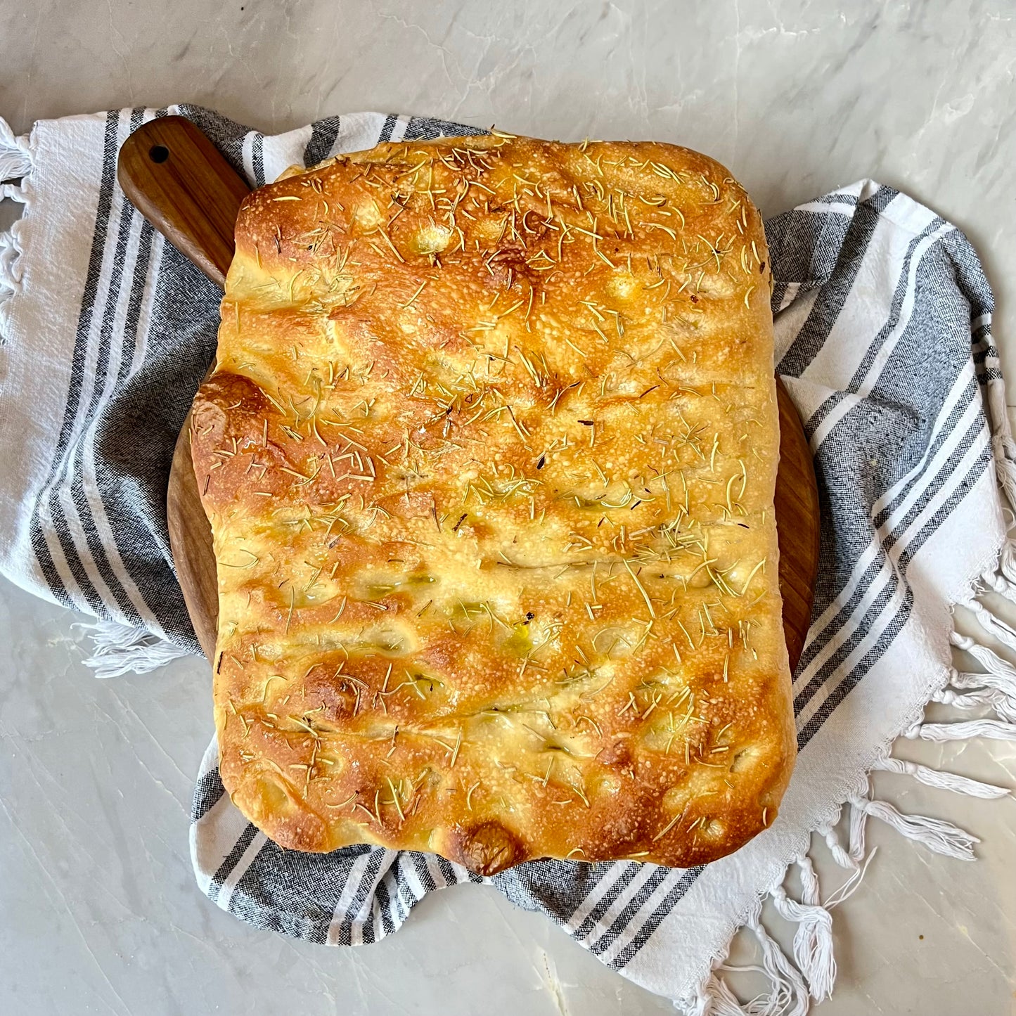 Focaccia Pugliese (Rosemary and Sea Salt)